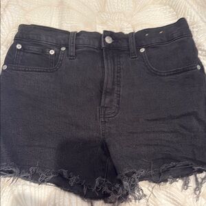 Black Denim Women's Shorts